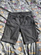 Szorty męskie jeansowe szare 29 slim fit Denim Collection medicine
