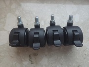 Zestaw 4 kółek do szafki z gwintem.