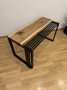 Ława drewniana, stolik kawowy, drewniany, drewno stał ręcznie wykonany