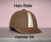 Kask jeździecki Halo Rider - rozmiar 54 - brązowy 