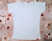 Bluzka damska biała krótki rękaw M