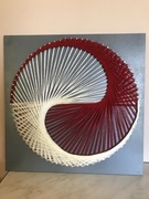 Obraz w style string art  In I yang 