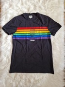 Koszulka t-shirt bawełniany tęczowy motyw krótki rękaw wrangler