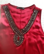 Bluzka damska wiśniowa L