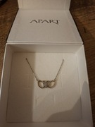 Naszyjnik Apart srebrny potrójne serca 925