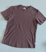ZARA damski t-shirt koszulka brązowa 100% bawełna M/38