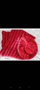 Komplet beret i szal