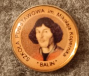 Odznaka, przypinka Szkoła Podstawowa im. Mikołaja Kopernika Balin
