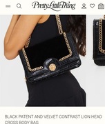 Torebka w stylu versace czarna 