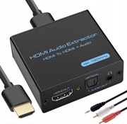 Ekstraktor dźwięku VPFET HDMI 4K HDMI na optyczny 3,5 mm AUX Adapter