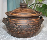 Gliniane naczynia do zapiekania garnek kamionka 5l.