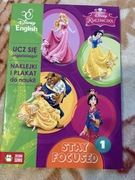 Disney English nauka angielski dla dzieci księżniczki cz.1 zadania naklejk