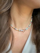 Naszyjnik z kolorowej myszki Serce