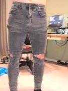 Szare jeansy Infors Denim z kolekcji "Illegal Fight Club" 