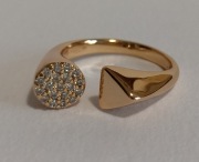 Pierścionek regulowany stal chirurgiczna 