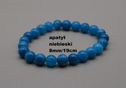 Bransoletka z niebieskiego apatytu 8mm/19cm