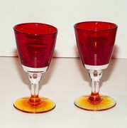 Szkło artystyczne Lata 70te Kieliszki 2szt.