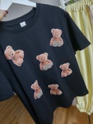 Czarny T-shirt dżety misie Rozmiar Uniwersalny