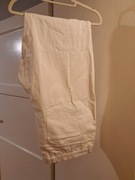 Białe spodnie z grubego jeansu