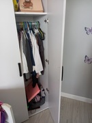 PILNE biała szafka RTV plus szafa ubraniowa 