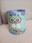 Skarbonka metalowa sowa używana stan bdb 