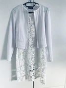 Koronkowa sukienka + bolerko/marynarka, rozm.S