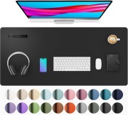 AOTHIA Podkładka Na Biurko Skórzana Antypoślizgowa Czarna 91x43cm