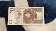 Banknot 10zł  CD0326666 2016r