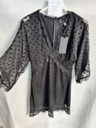 Czarna elegancka sukienka Mela London r. 36 