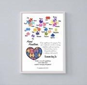 Personalizowany prezent dzien nauczyciela Żlobek Przedszkole ramka a4