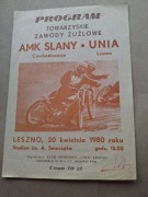 1980 UNIA LESZNO - AMK SLANY (CSRS)