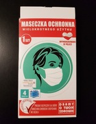 Maseczka ochronna wielokrotnego użytku czterowarst