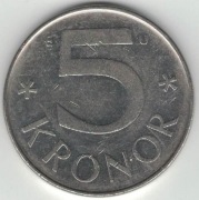 Szwecja 5 koron kronor 1981 - 28,5 mm - nr 4