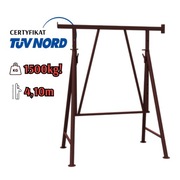 Kozioł budowlany stojak murarski kobyłka TÜV 1500kg 1,2-1,95m SCHAKE 