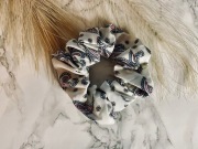 Scrunchie FOLK białe