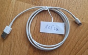 Kabel USB - iphone 1m biały 