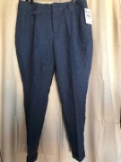 ZARA BASIK LNIANE SPODNIE 42/XL