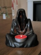 Świecznik tealight duch zjawa Gothic ponury żniwiarz gipsowy ozdoba figurka