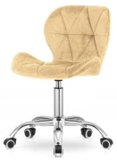 Krzesło obrotowe VASTO OFFICE VELVET BEIGE