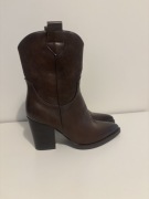 Botki brązowe kowbojki rozmiar 37/38