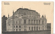 Warszawa Filharmonia gmach przedwojenny 1916 korespondencja wojskowa