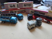 PRL samochody ciężarowe,  4 sztuki, do kolejki H0