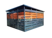 Wiata Śmietnikowa Rowerowa Altana Zabudowa koszy Schowek Narzędziowy