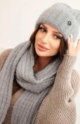 Kesi komplet czapka, szalik rozmiar uniwersalny szary