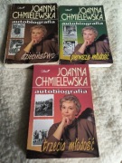3 tomy Autobiografii Joanny Chmielewskiej Trzecia miłość Pierwsza miłość Dz