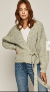 Sweter wiązany medicine pistacjowy xs 34 oversize