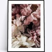 A3 Plakat peonie piwonie wystrój sypialni salonu