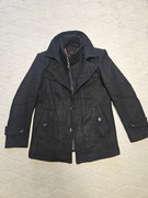 Płaszcz męski, zimowy, czarny, NOWY