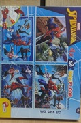 Puzzle dwustronne z kolorowaną Spider-Man 4x48 nowe