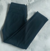 Bershka granat eleganckie spodnie L